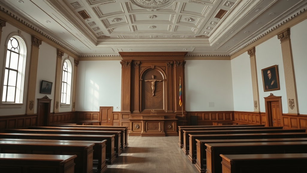 Image of various courts showcasing different architectural styles and settings related to debt actors.