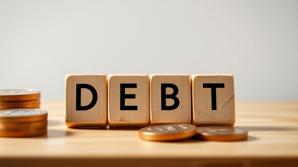 Image illustrating line of credit debt as a common debt type in personal finance management.