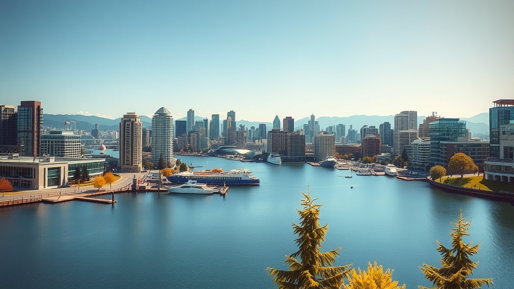 Vancouver cityscape showcasing outdoor activities and the financial challenges of debt relief amid high living costs.