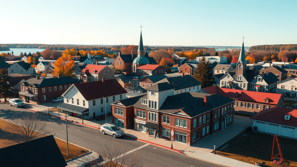 Dieppe community park with trails and river views, highlighting the city’s recreational and cultural heritage. Debt solutions available.