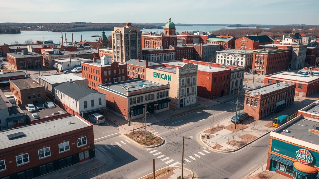 Moncton cityscape showcasing vibrant culture and community amidst rising housing costs and debt relief challenges.