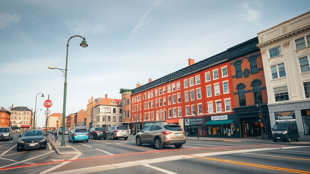 Scenic view of Saint John showcasing its waterfront and historic architecture near popular debt relief resources.