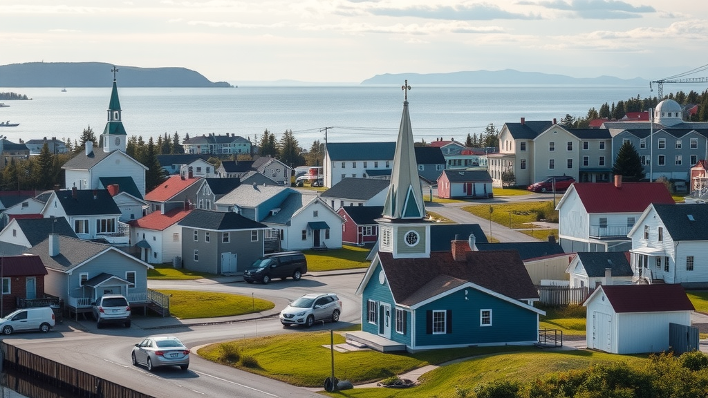 Stunning view of Corner Brook, Newfoundland highlighting its natural beauty and vibrant community amidst economic challenges. Debt solutions available.