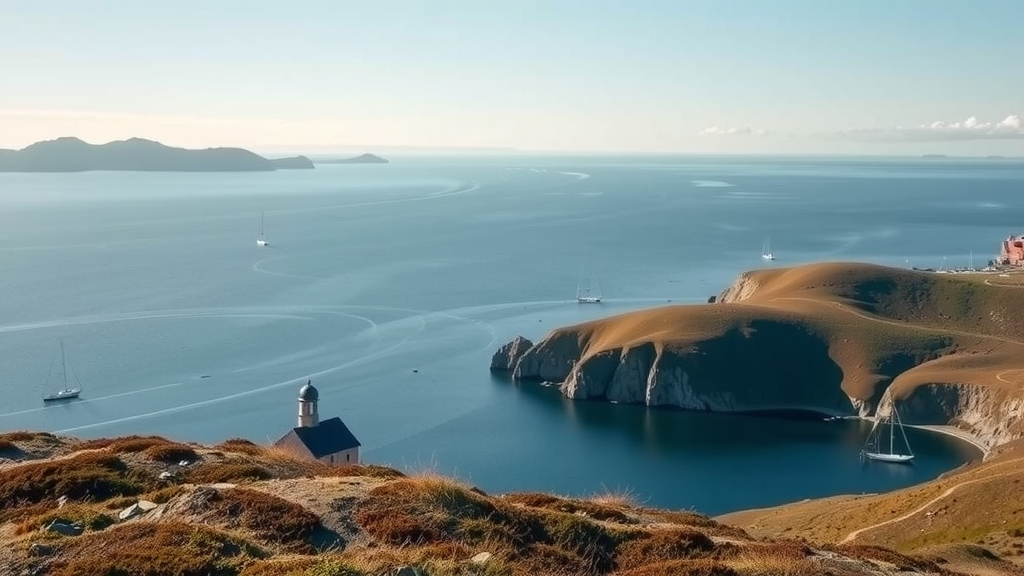 Scenic view of Cape Breton’s cliffs and lush forests, highlighting the region’s beauty and tourism impact on local economy. Debt solutions available.