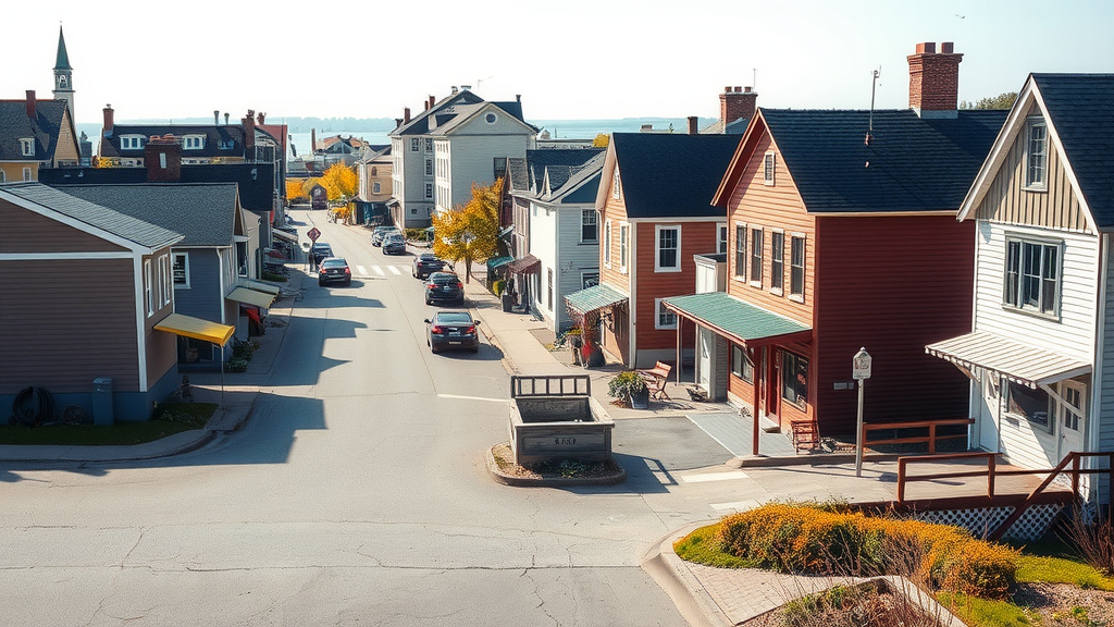 Image of downtown Truro showcasing vibrant community life, highlighting challenges and attractions related to debt relief and local economy.