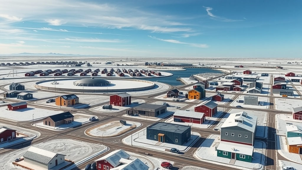 Iqaluit cityscape showcasing Arctic landscapes and vibrant Inuit culture amidst financial challenges and debt relief options. Debt solutions available.