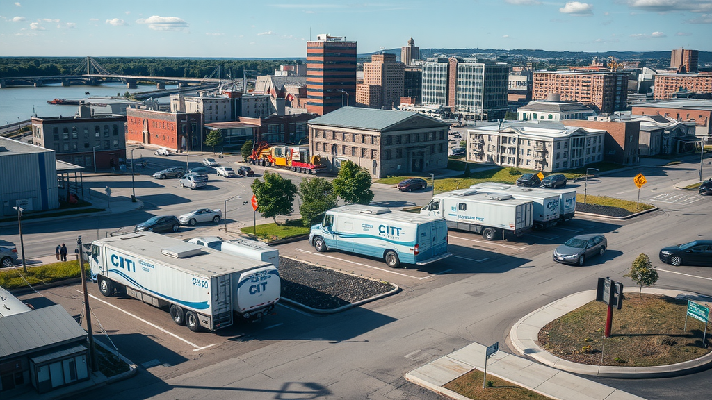 Hamilton cityscape view showcasing the vibrant cultural offerings and outdoor spaces amidst challenges like housing costs and job disparities. Debt solutions available.