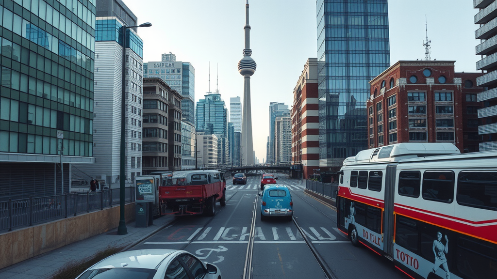 Image of Toronto’s skyline showcasing its multicultural city life amidst financial challenges and the need for debt relief.