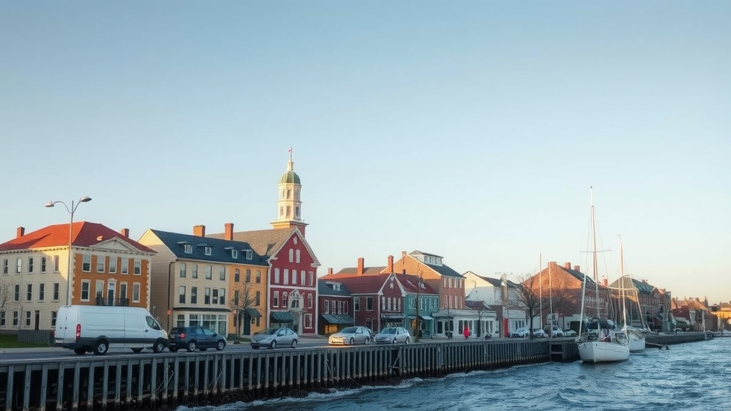 Charlottetown waterfront showcasing the city’s culture and nature, amidst challenges of rising living costs and seasonal employment. Debt solutions available.