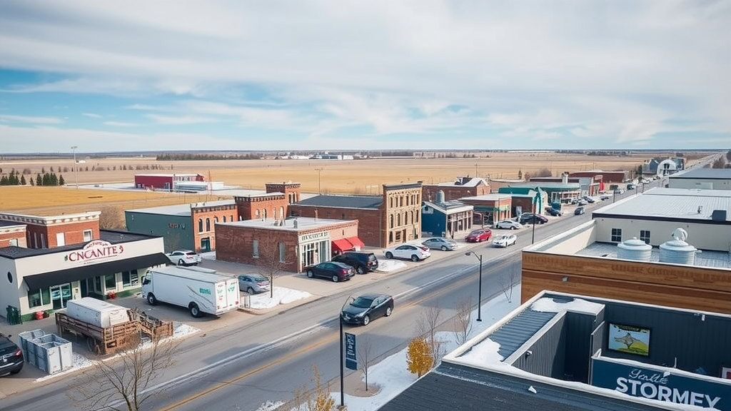 Image of Estevan, Saskatchewan showcasing its parks and community events amidst economic challenges and debt relief needs.