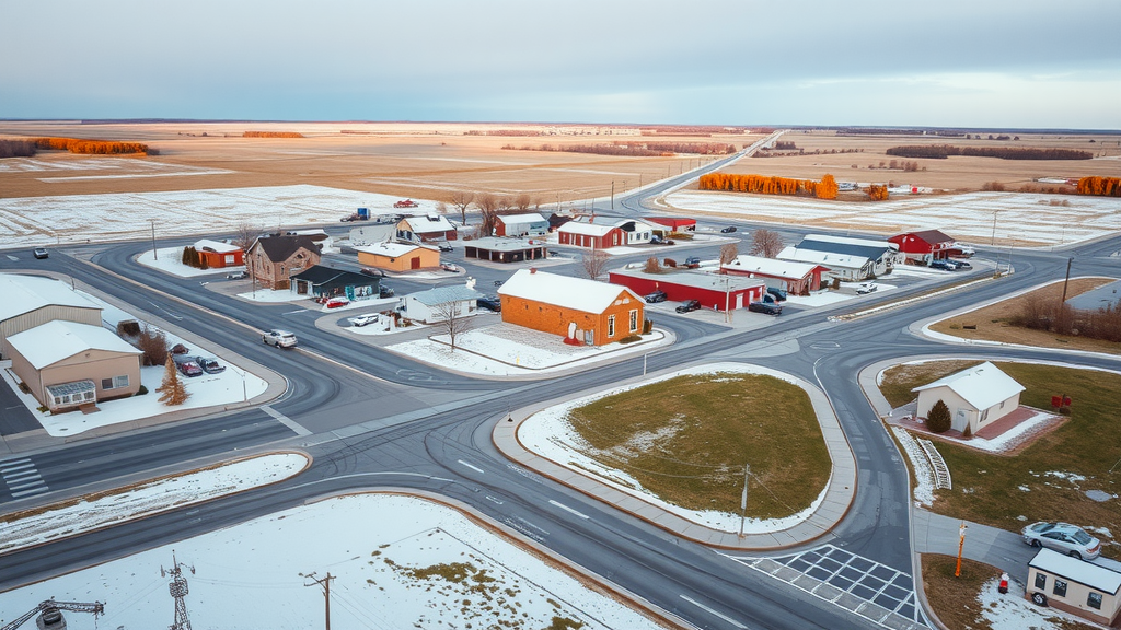 Flin Flon cityscape featuring outdoor activities and community events amid mining history and natural beauty.