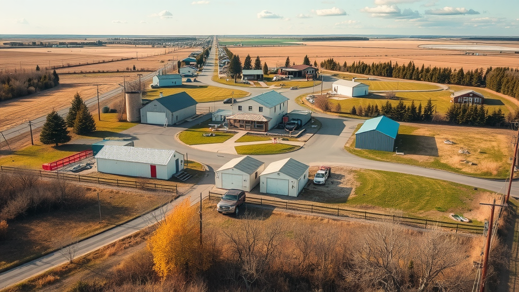 Image of Kindersley, Saskatchewan showcasing local culture and agriculture amidst debt relief challenges faced by residents. Debt solutions available.