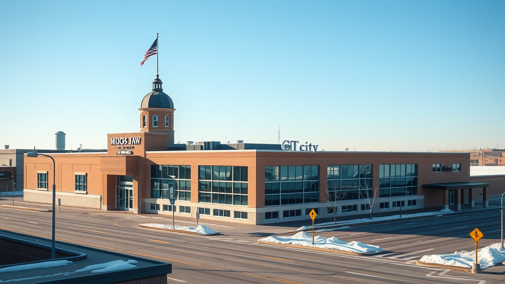 Historic architecture of Moose Jaw, Saskatchewan, highlighting cultural diversity and community spirit amid financial challenges. Debt solutions available.