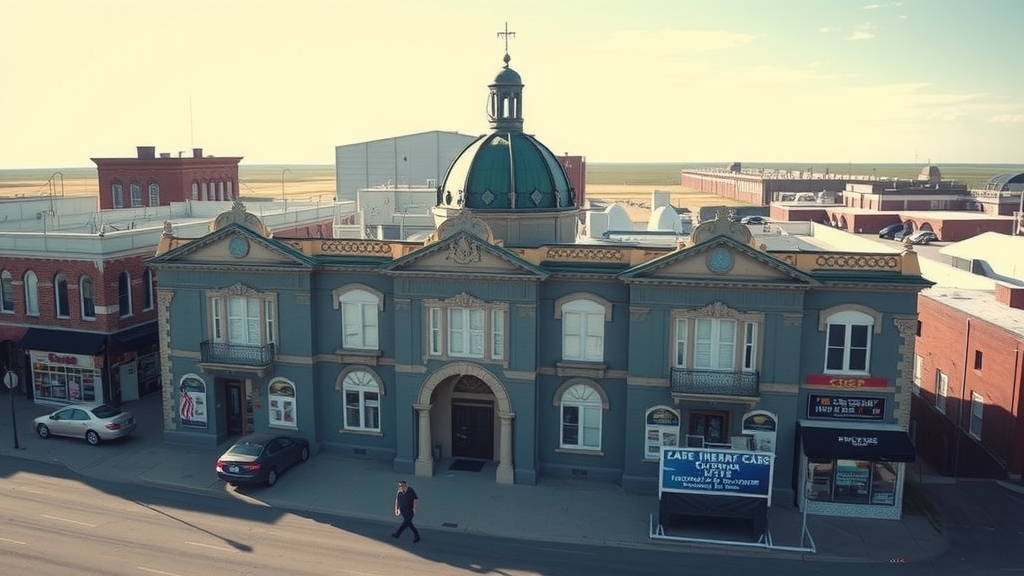 Prince Albert cityscape showcasing its cultural heritage and scenic surroundings amid challenges of debt relief and housing affordability.