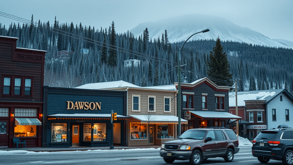 Dawson’s historic buildings and stunning landscapes showcase its gold rush heritage and challenges in debt relief and living costs. Debt solutions available.