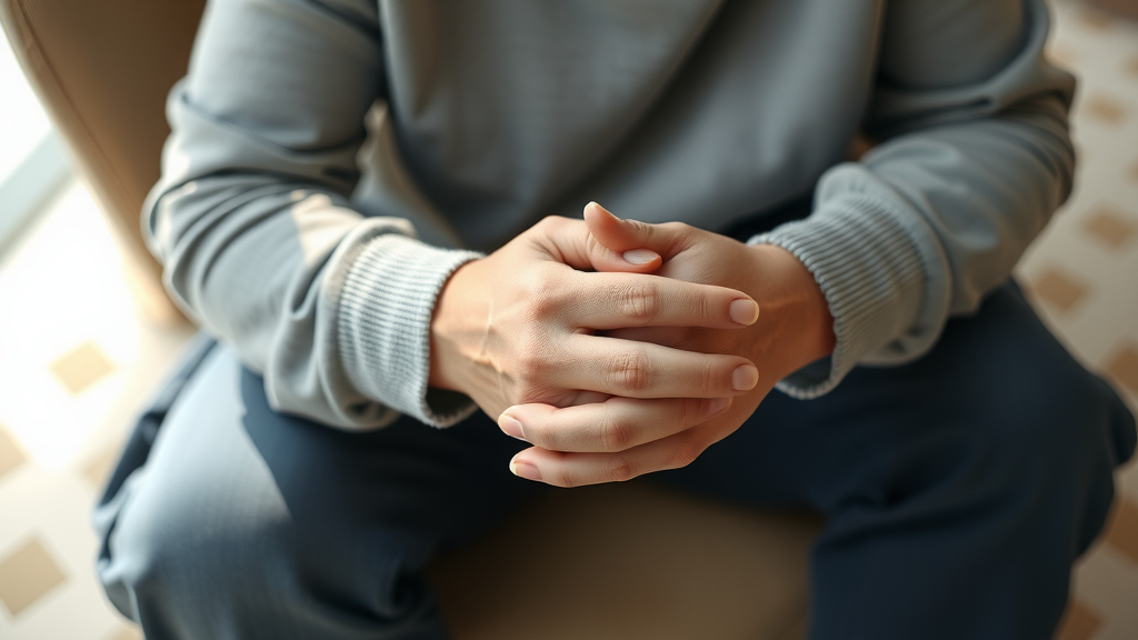 Person on social assistance considering personal bankruptcy in Canada, reviewing financial options and responsibilities.